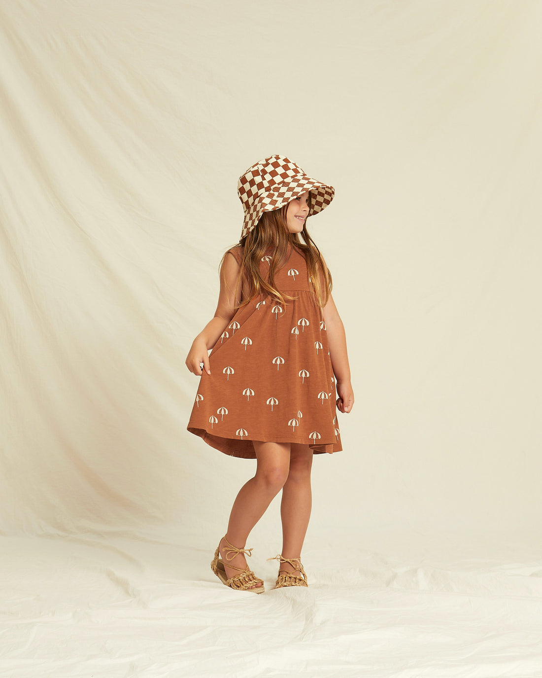 Rylee + Cru Layla Mini Dress - Umbrellas