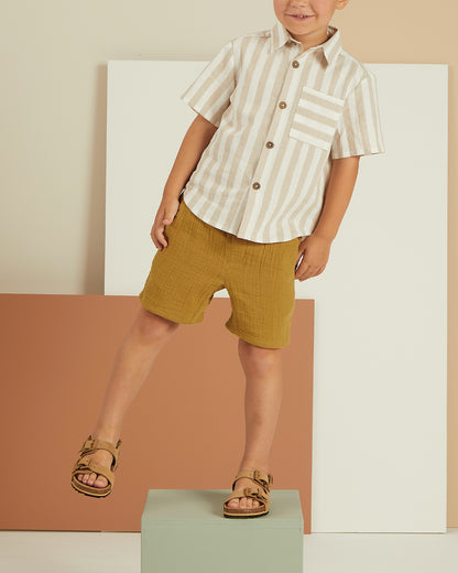 Rylee + Cru Bermuda Short - Gold