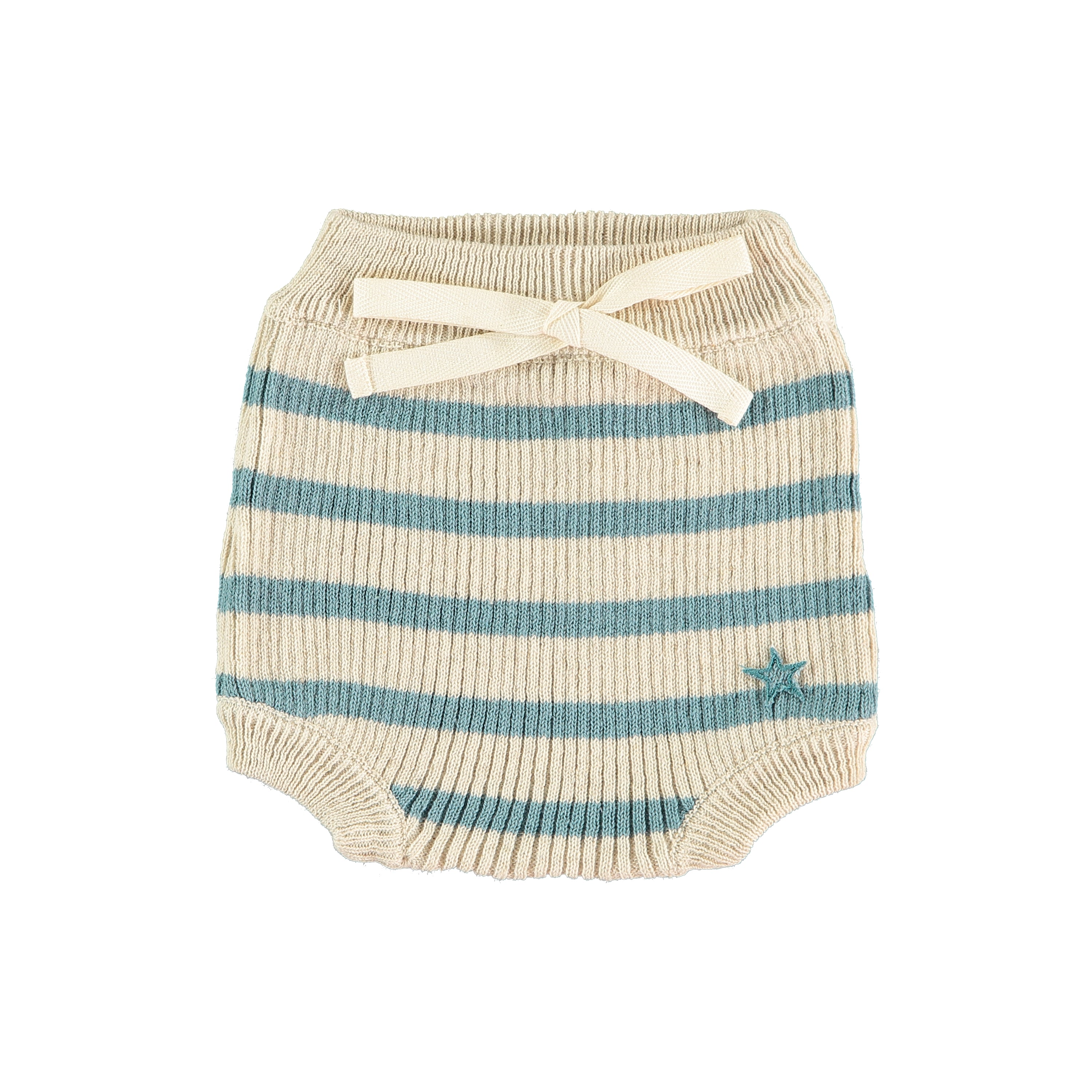 Tocoto Vintage Stripe Knit Bloomer - Green