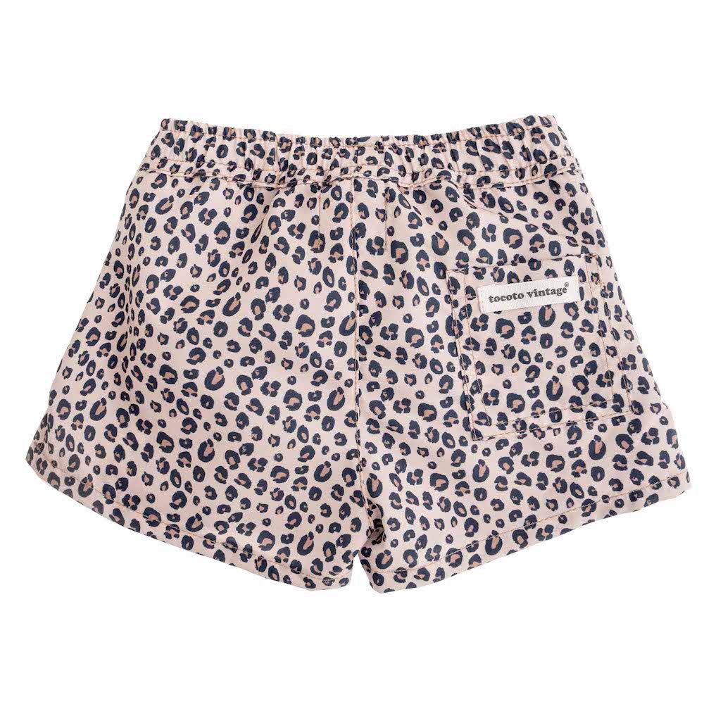 Tocoto Vintage Animal Print Swim Shorts - Brown