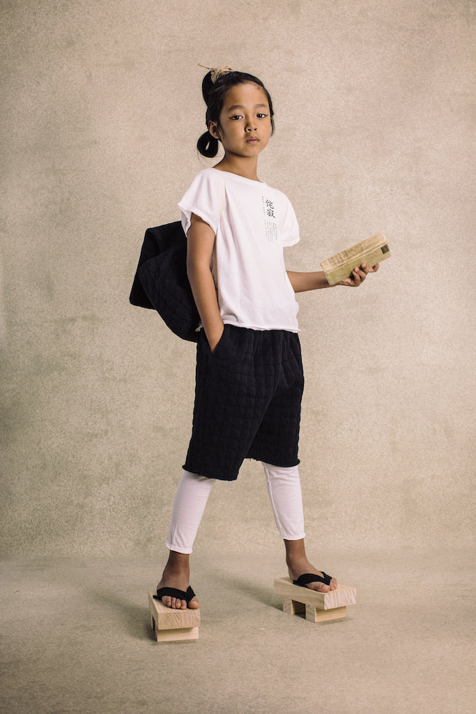 Little Creative Factory Kinari Print Tee- White