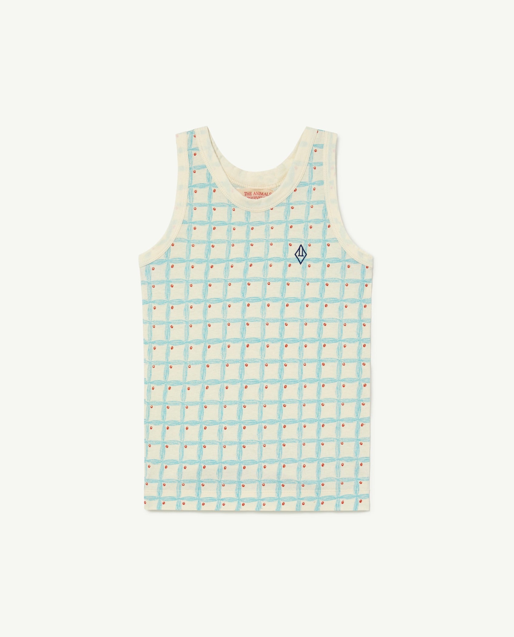 The Animals Observatory Frog Kids Tank Top - Am White