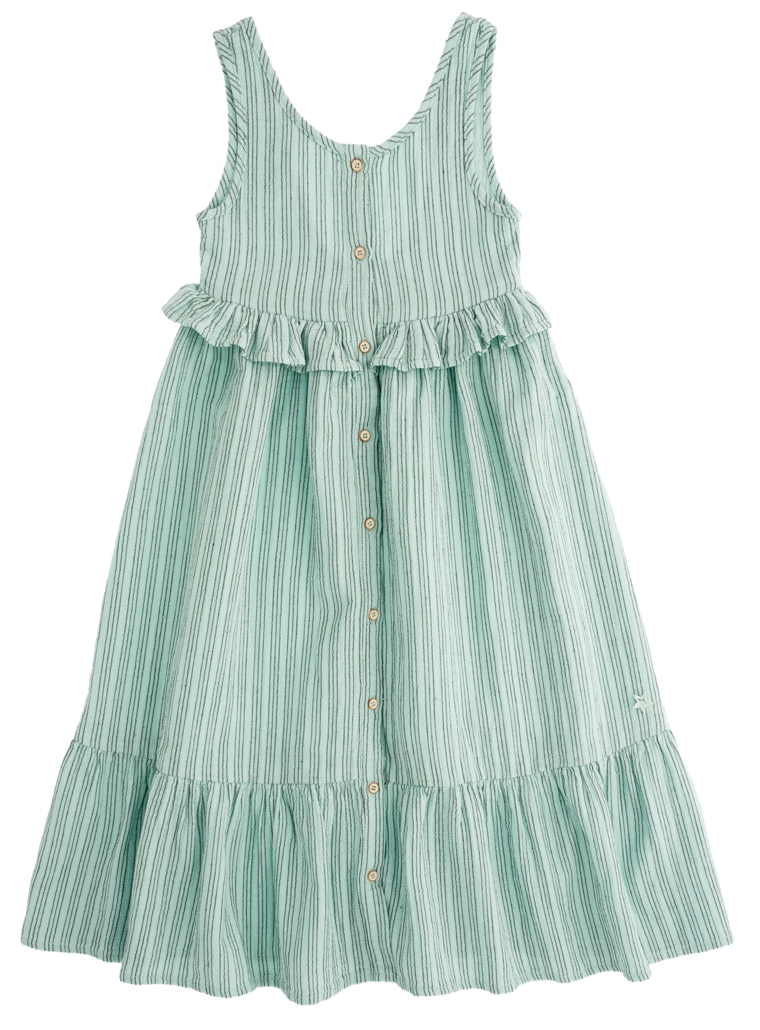 Tocoto Vintage Striped Long Dress - Green