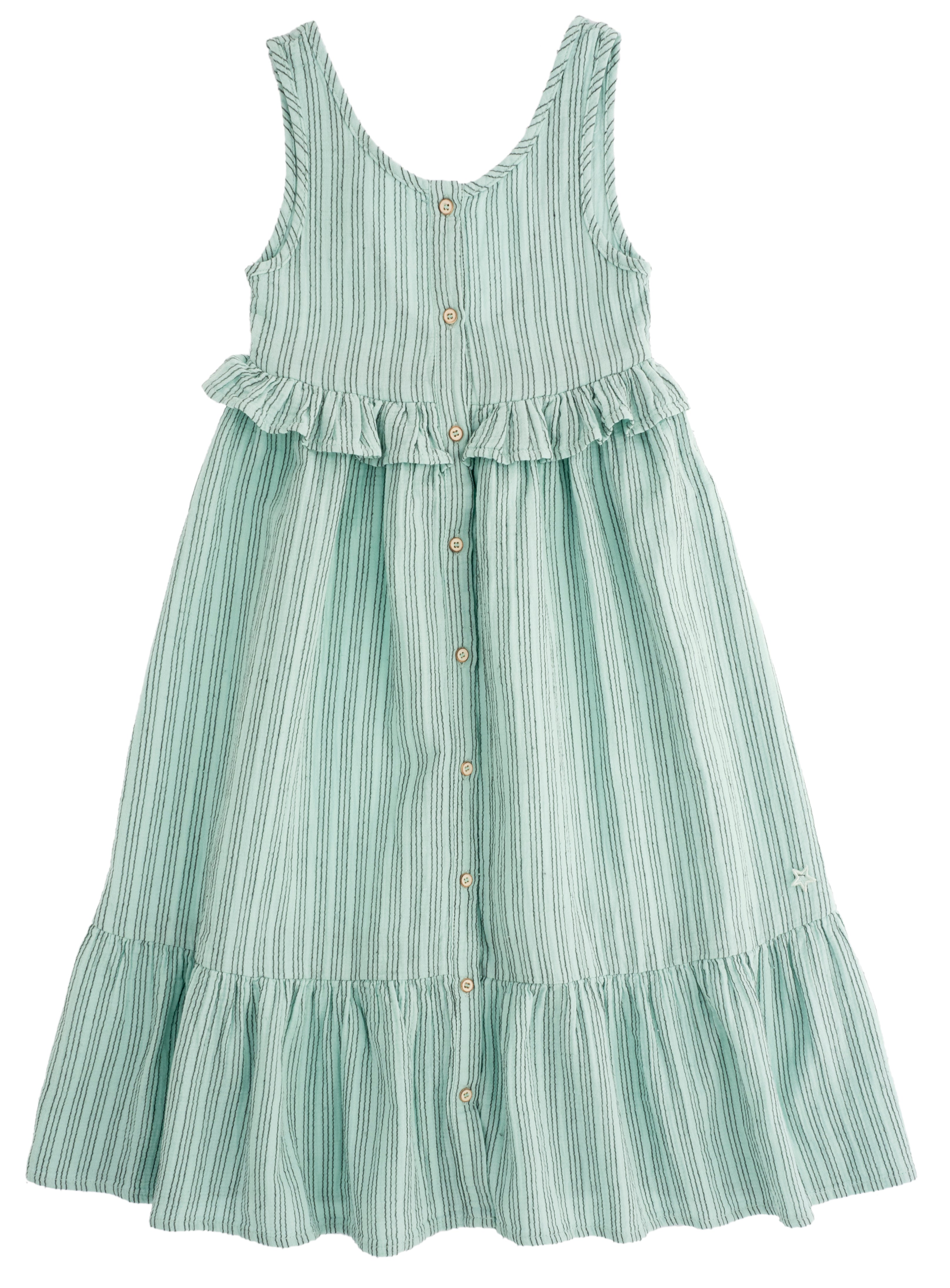 Tocoto Vintage Striped Long Dress - Green