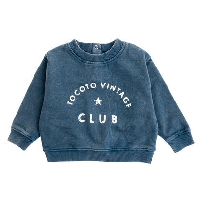 Tocoto Vintage Sweatshirt &quot;Tocoto Vintage Club&quot; - Blue