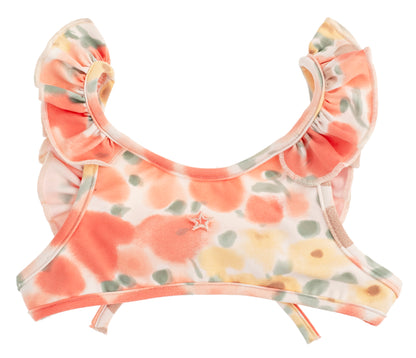 Tocoto Vintage Flower Swim Top - Girls