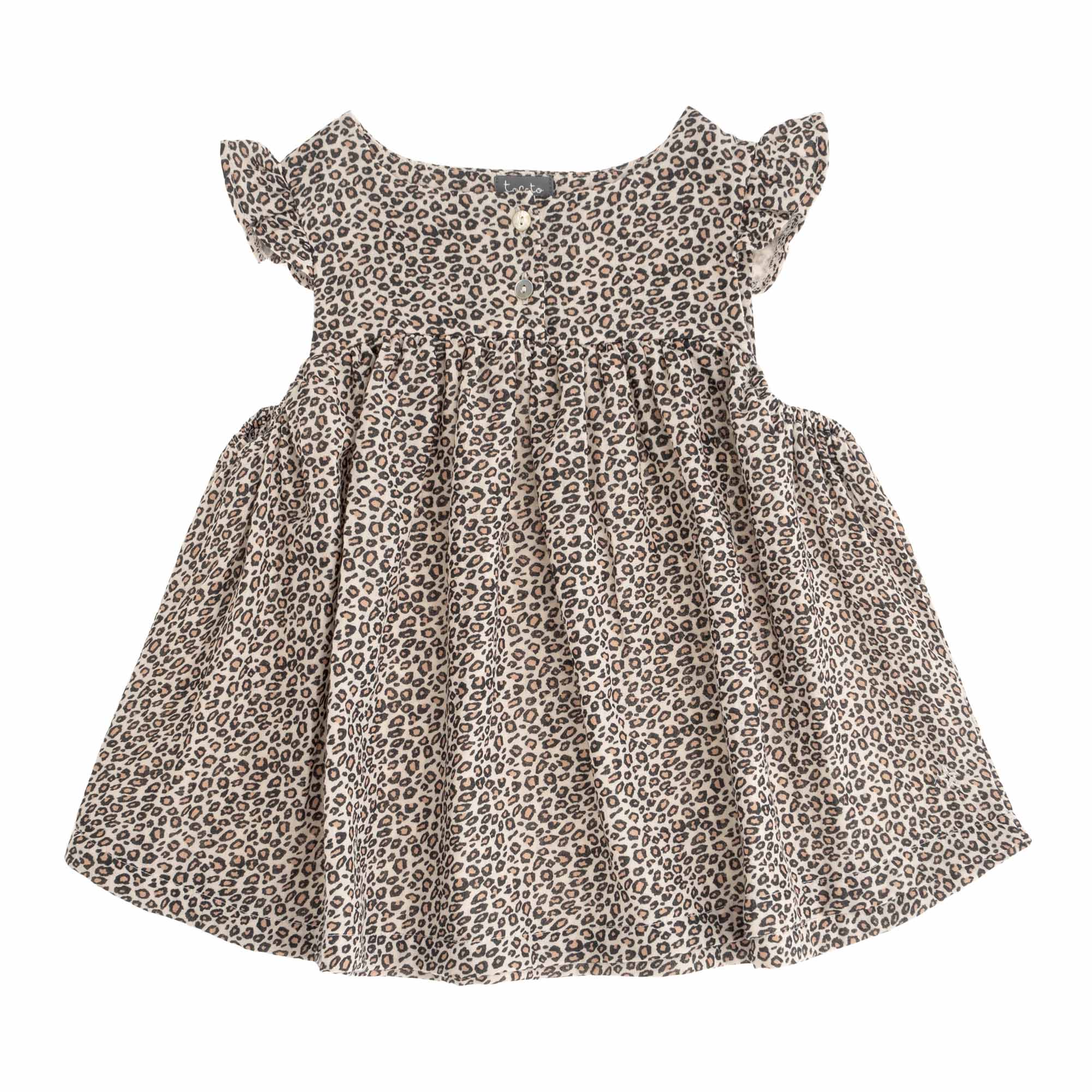 Tocoto Vintage Animal Print Dress - Brown