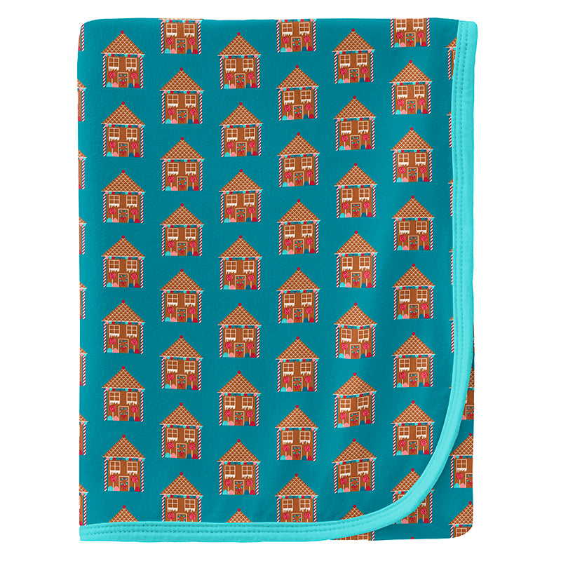 Kickee Pants Print Swaddling Blanket - Bay Gingerbread