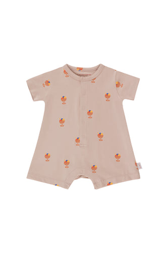 Tiny Cottons Ice Cream Cup One Piece - Dusty Pink/Papaya