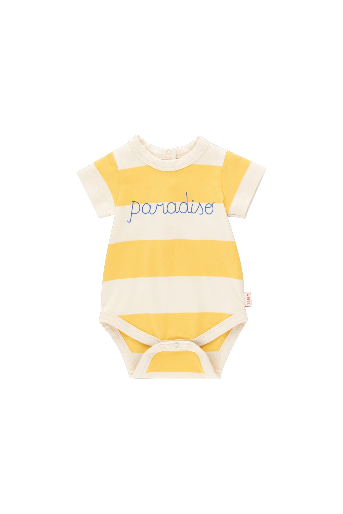 Tiny Cottons Paradiso Stripes Baby Body - Light Cream/Yellow