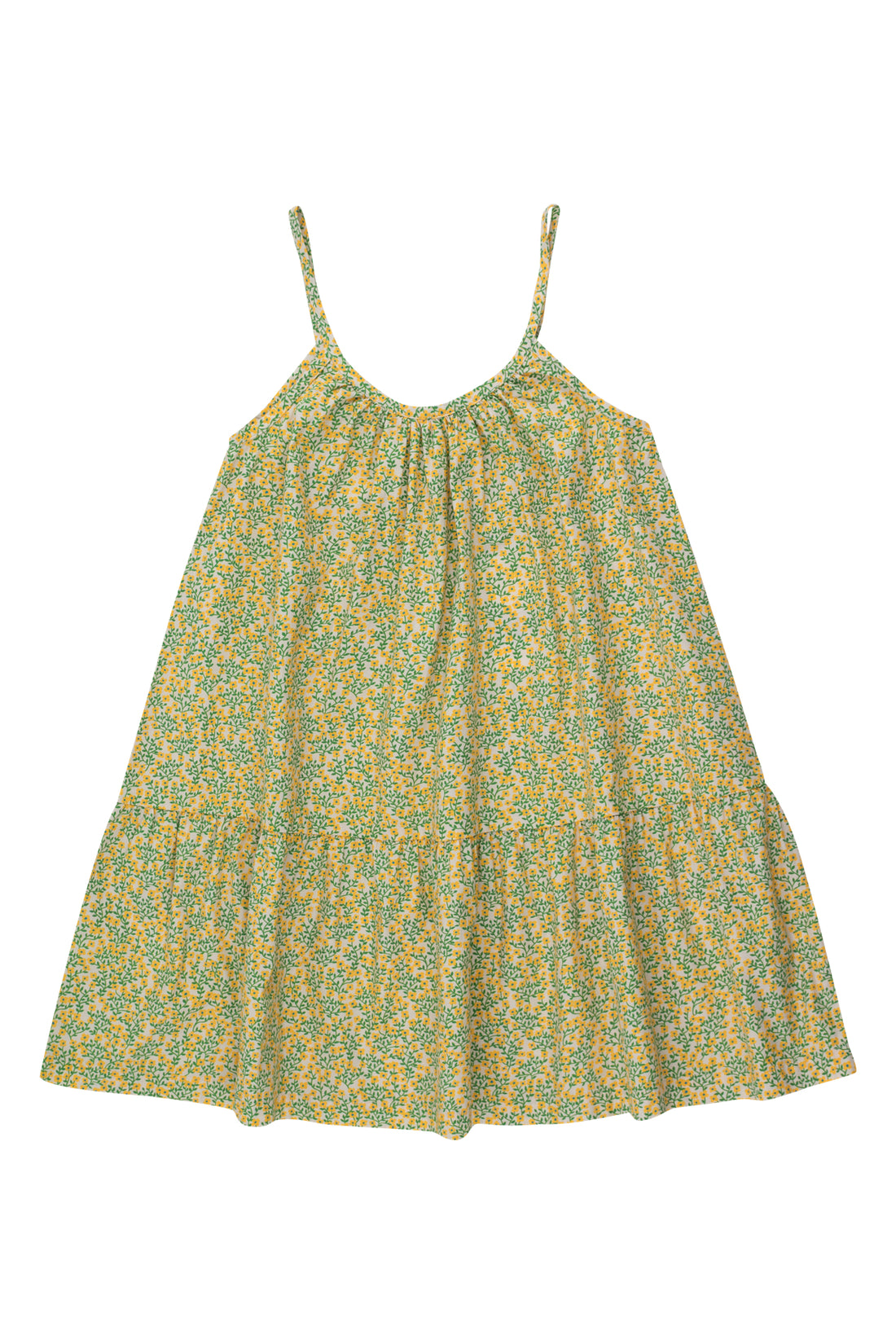 Tiny Cottons Geranium Straps Dress - Light Cream/Yellow