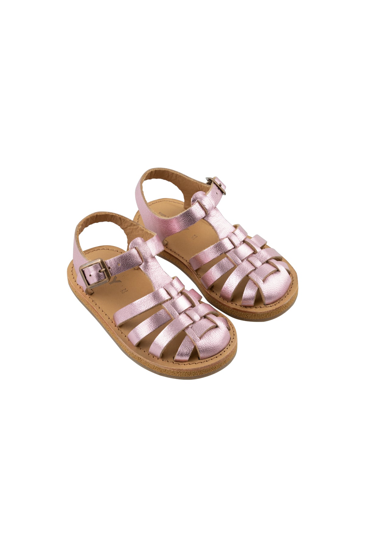 Tiny Cottons Metallic Braided Sandals - Gardenia