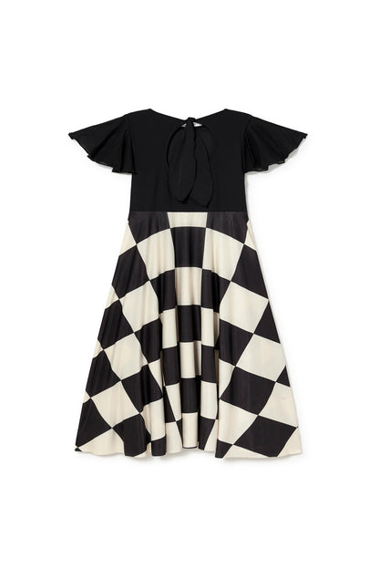 Little Creative Factory Tribal Cape Dress - Check