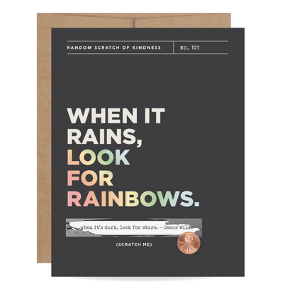 Inklings Look For Rainbows Scratch-off Card