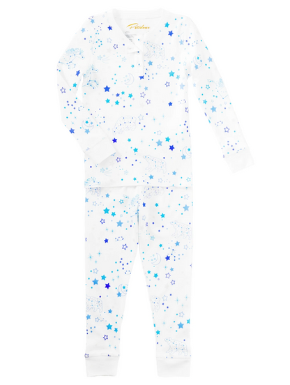 Petidoux Pajama Set - Twinkle Twinkle Blue