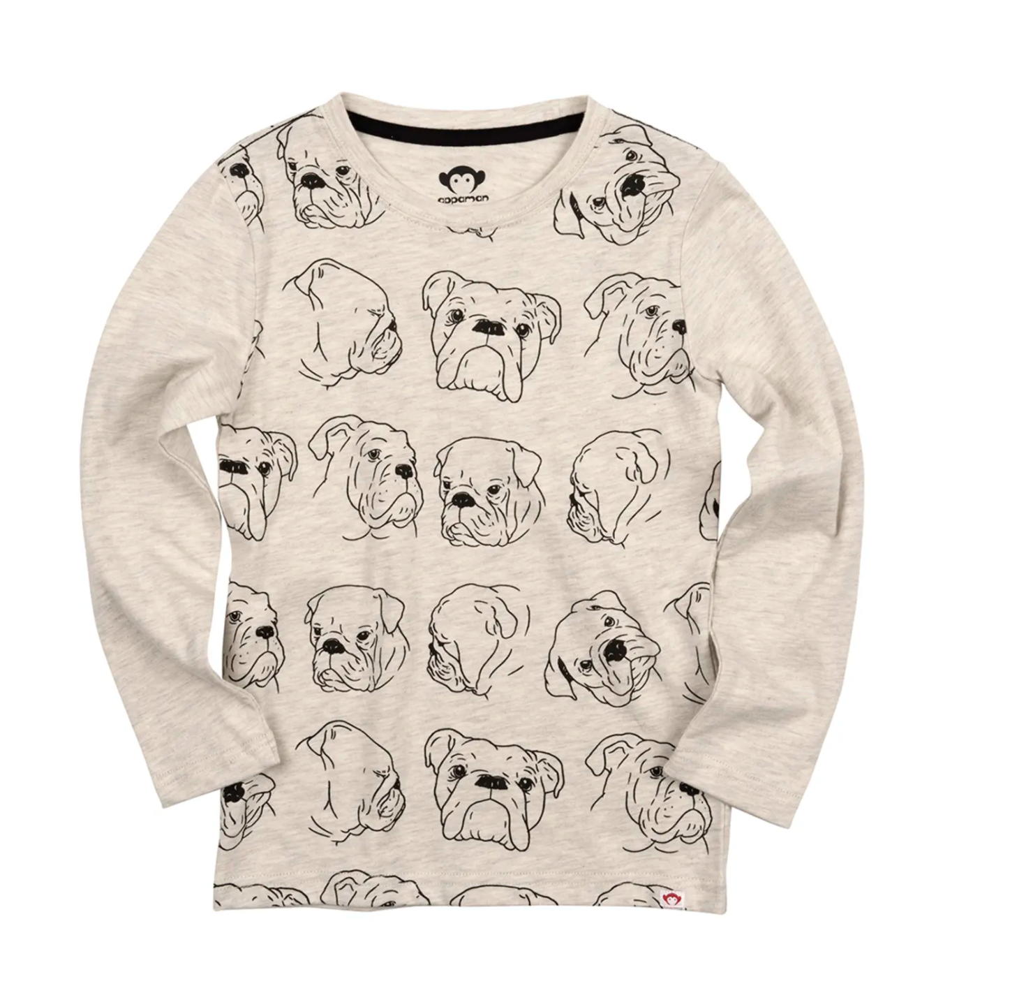 Appaman Bulldog Longsleeve Tee - Cloud Heather