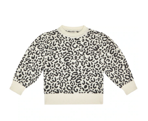 The New Society Rose Woman's Sweater - Leopard