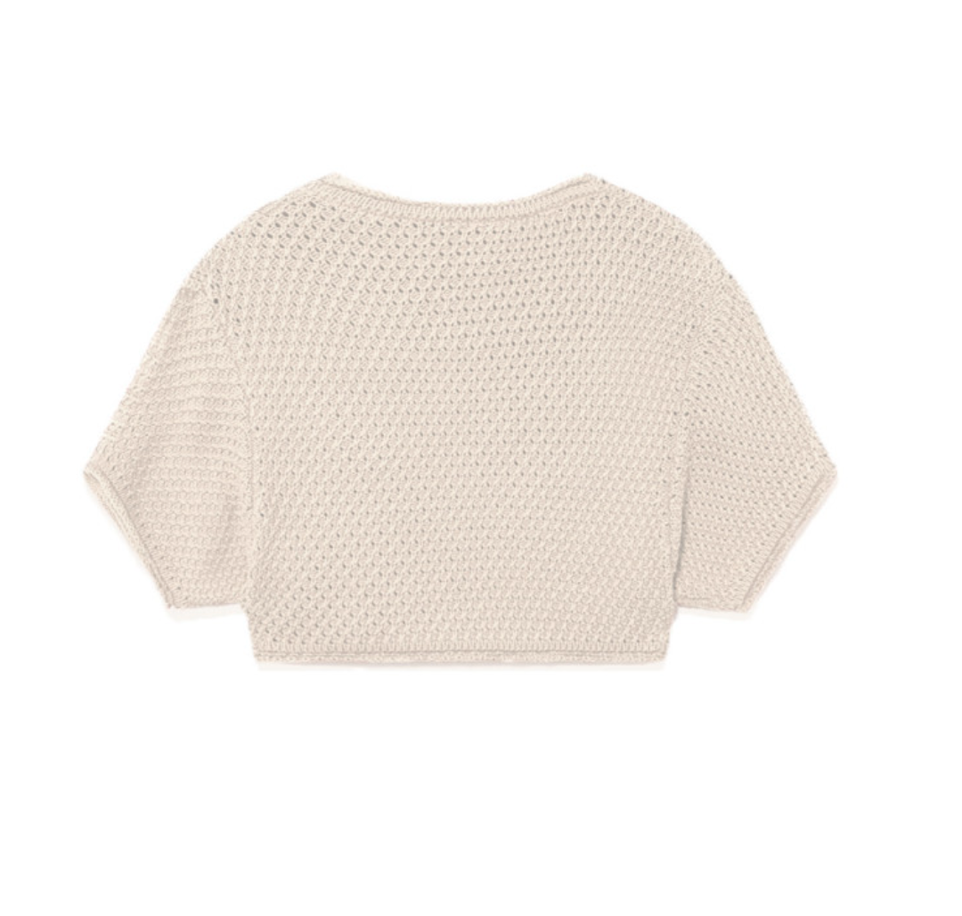 Little Creative Factory Kawaii Crop Jumper - Cream