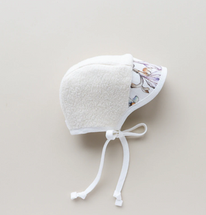 Briar Baby Songbird Linen Bonnet Sherpa-Lined