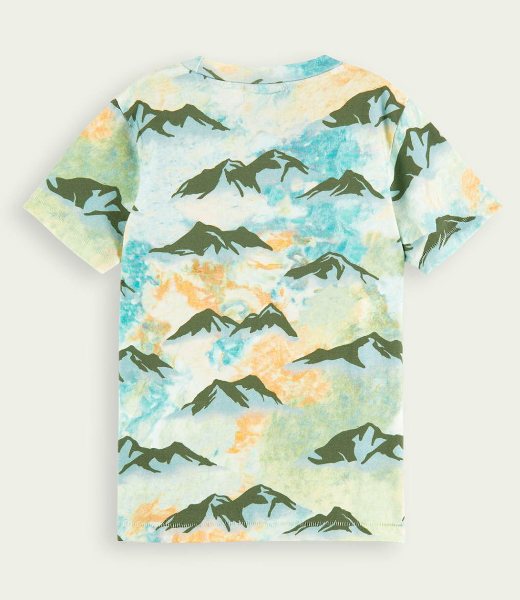 Scotch &amp; Soda Boys Short Sleeve Tee - Green