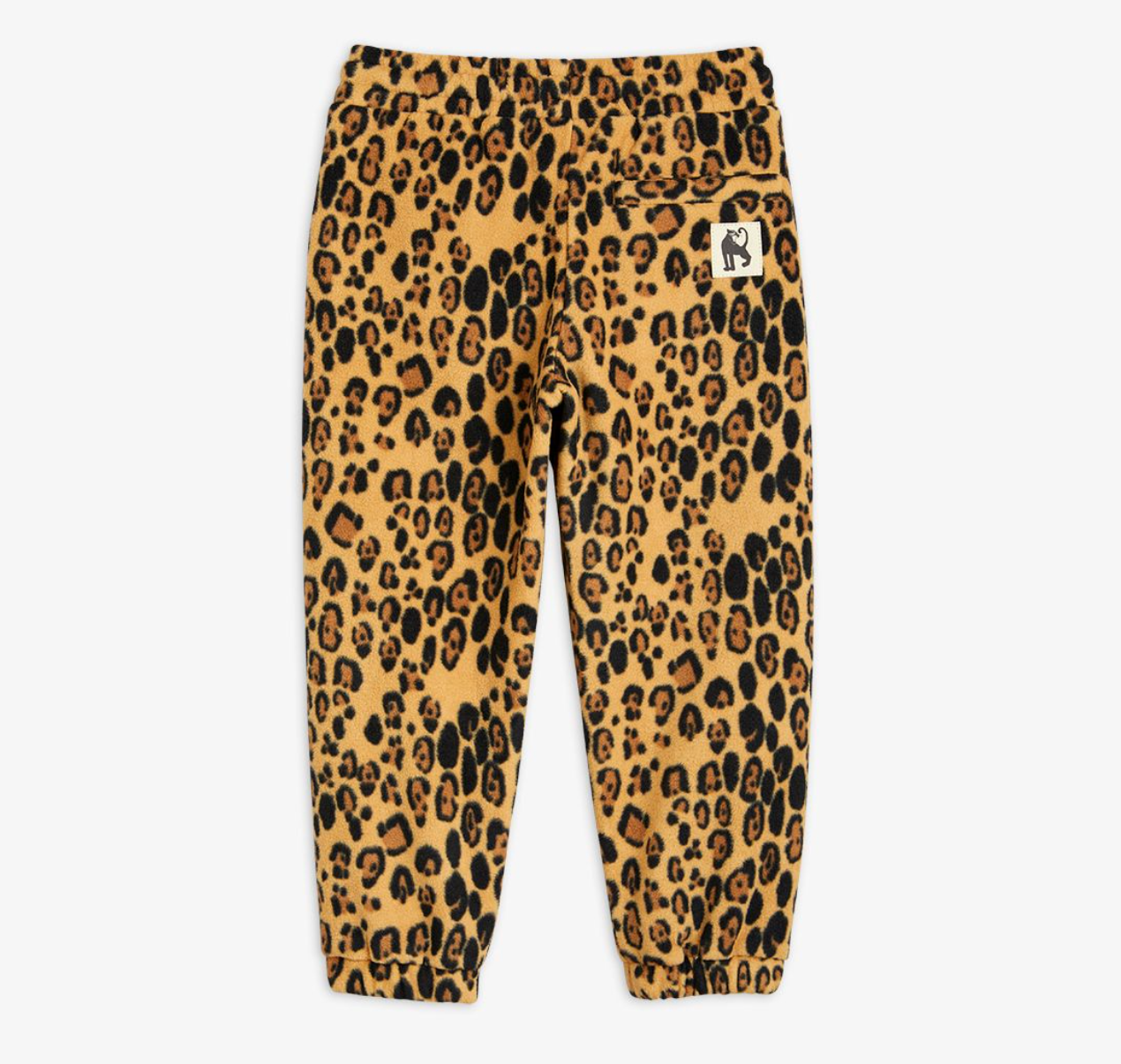 Mini Rodini Leopard Fleece Trousers - Beige