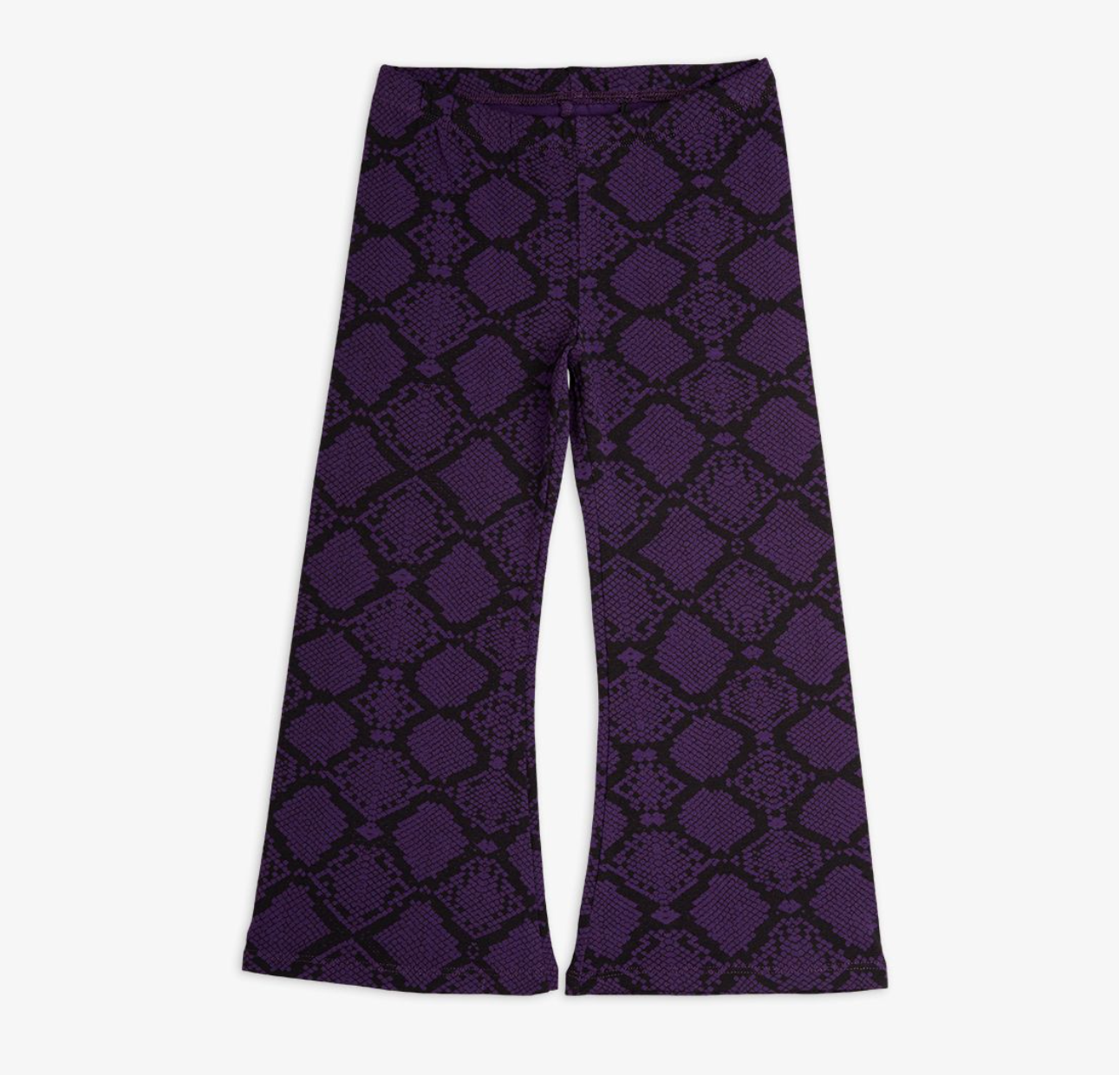 Mini Rodini Snakeskin Flared Trousers - Purple