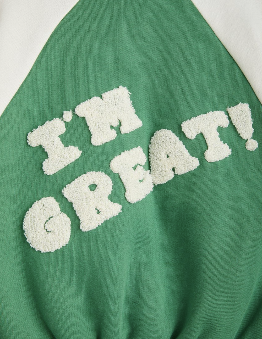 Mini Rodini I Am Great Baseball Cardigan - Green