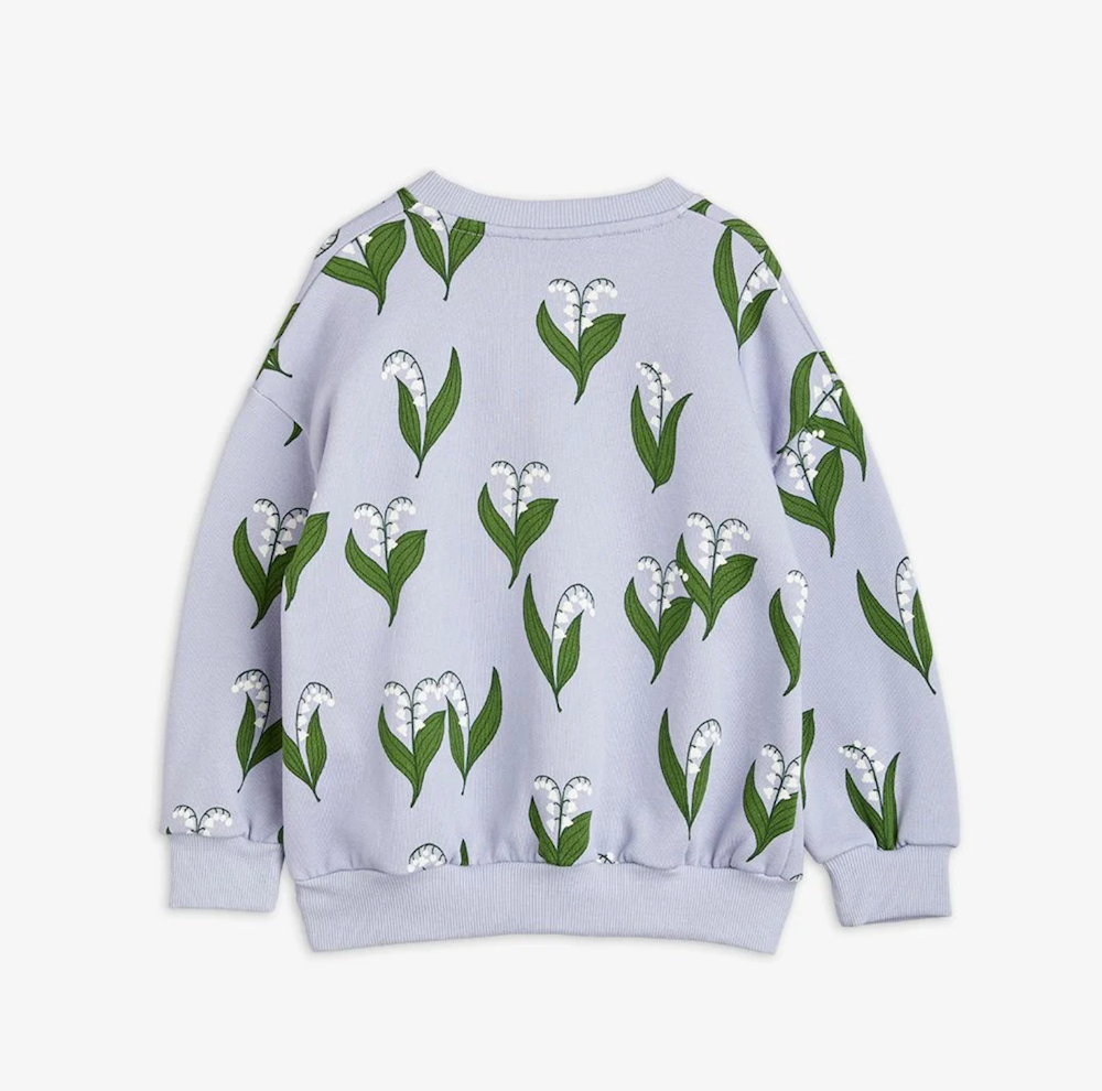 Mini Rodini Lily of The Valley Sweatshirt - Blue