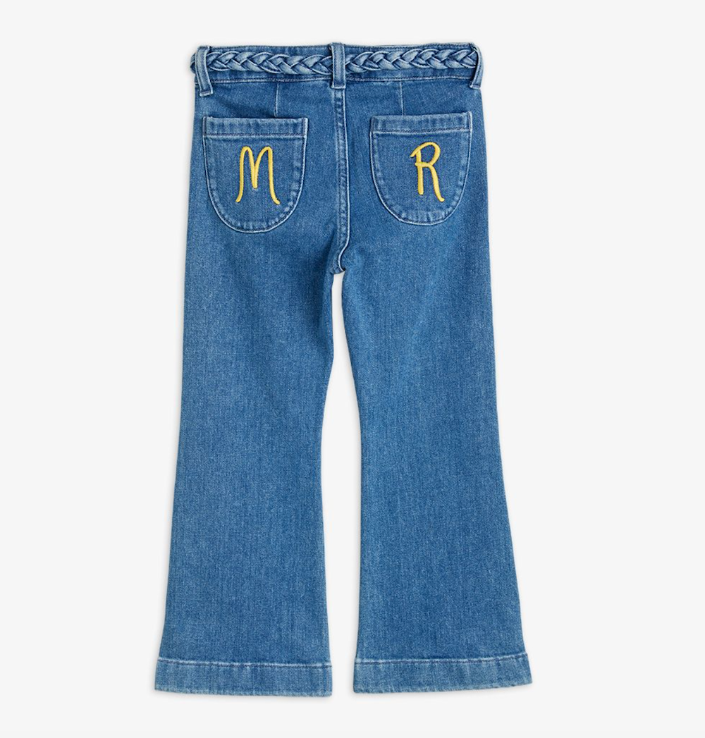 Mini Rodini Frisco Flared Demin Jeans - Blue