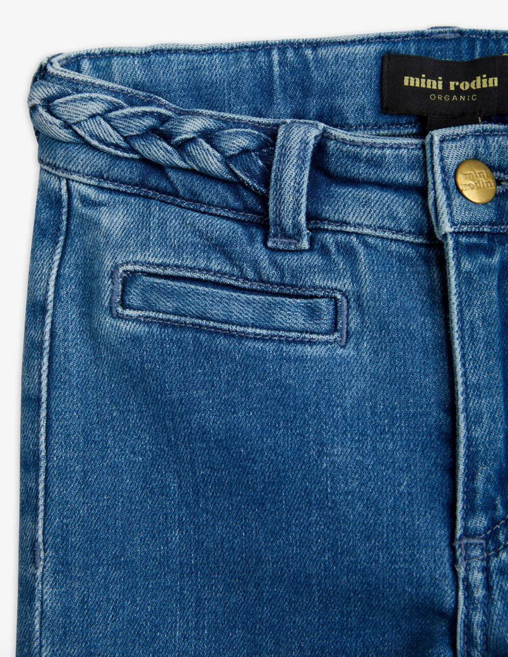 Mini Rodini Frisco Flared Demin Jeans - Blue