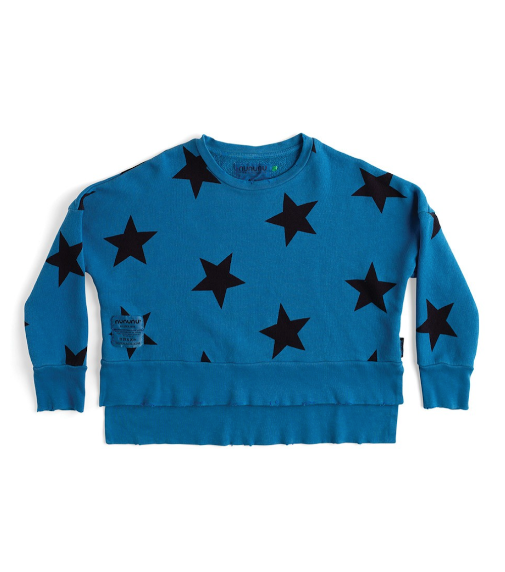 Nununu Star Box Sweatshirt - Blue