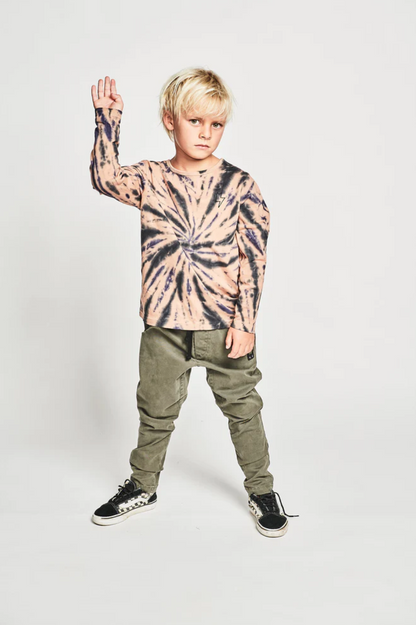 Munster Kids Beem Me Up Long Sleeve Tee - Fawn Dye