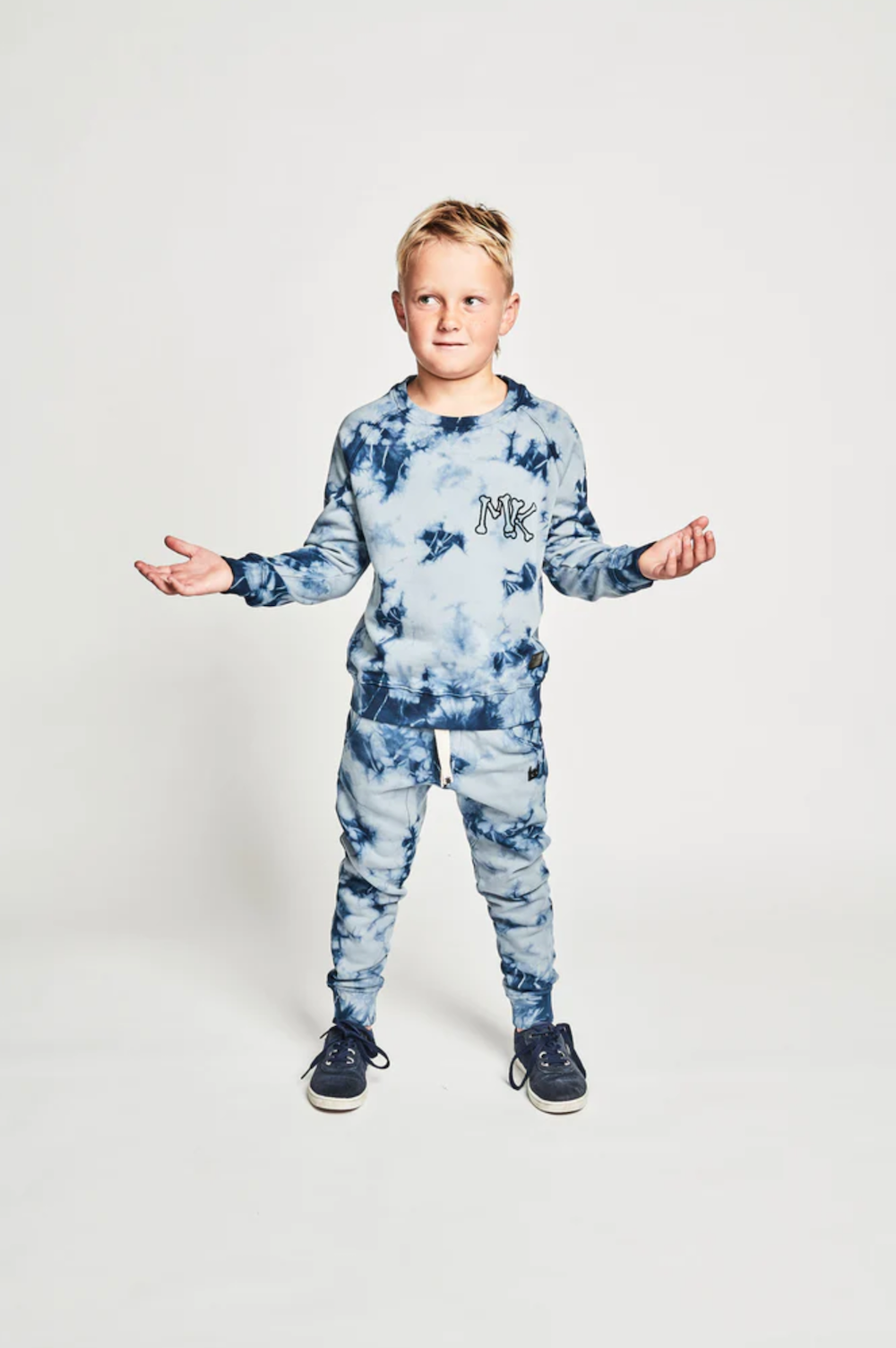 Munster Kids MK Crew - Mid Blue Dye