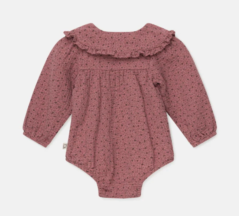 My Little Cozmo Olivia Baby Romper - Meadow Pink