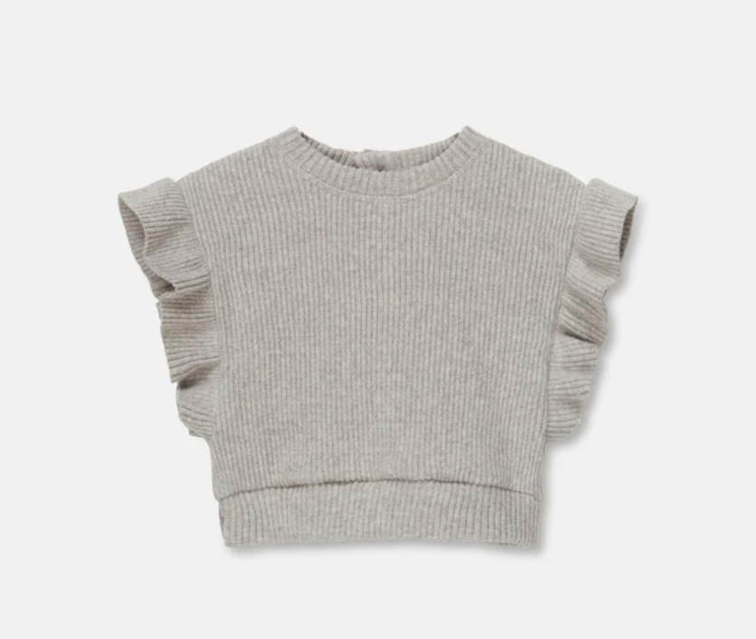 My Little Cozmo Monet Girls Vest - Light Grey