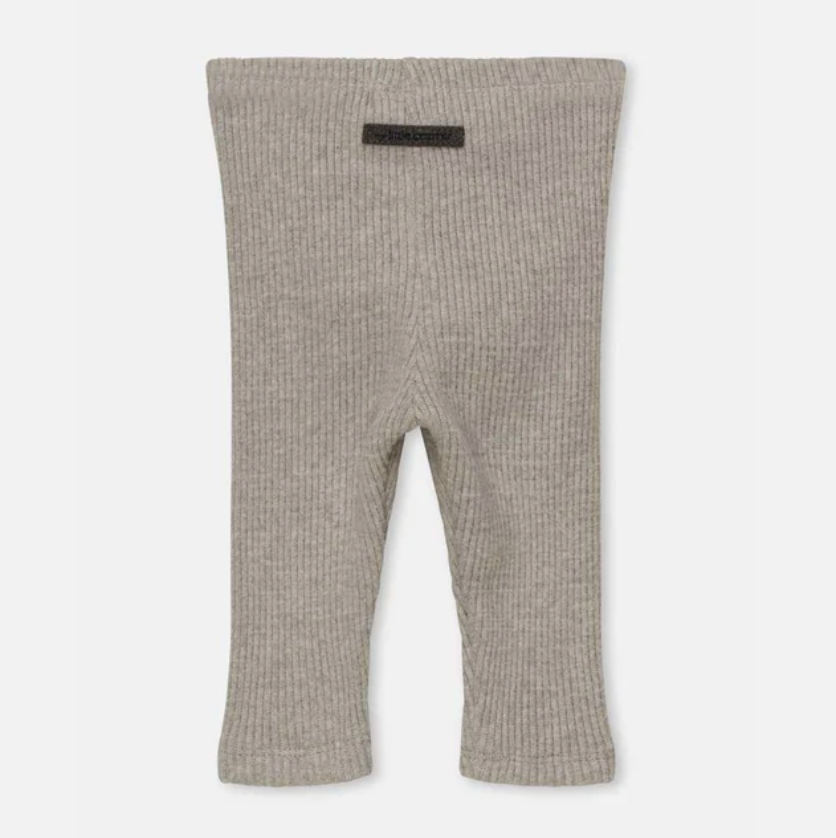 My Little Cozmo Baby Rib Leggings - Light Grey