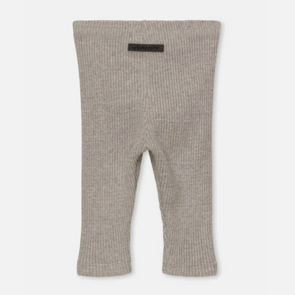 My Little Cozmo Baby Rib Leggings - Light Grey