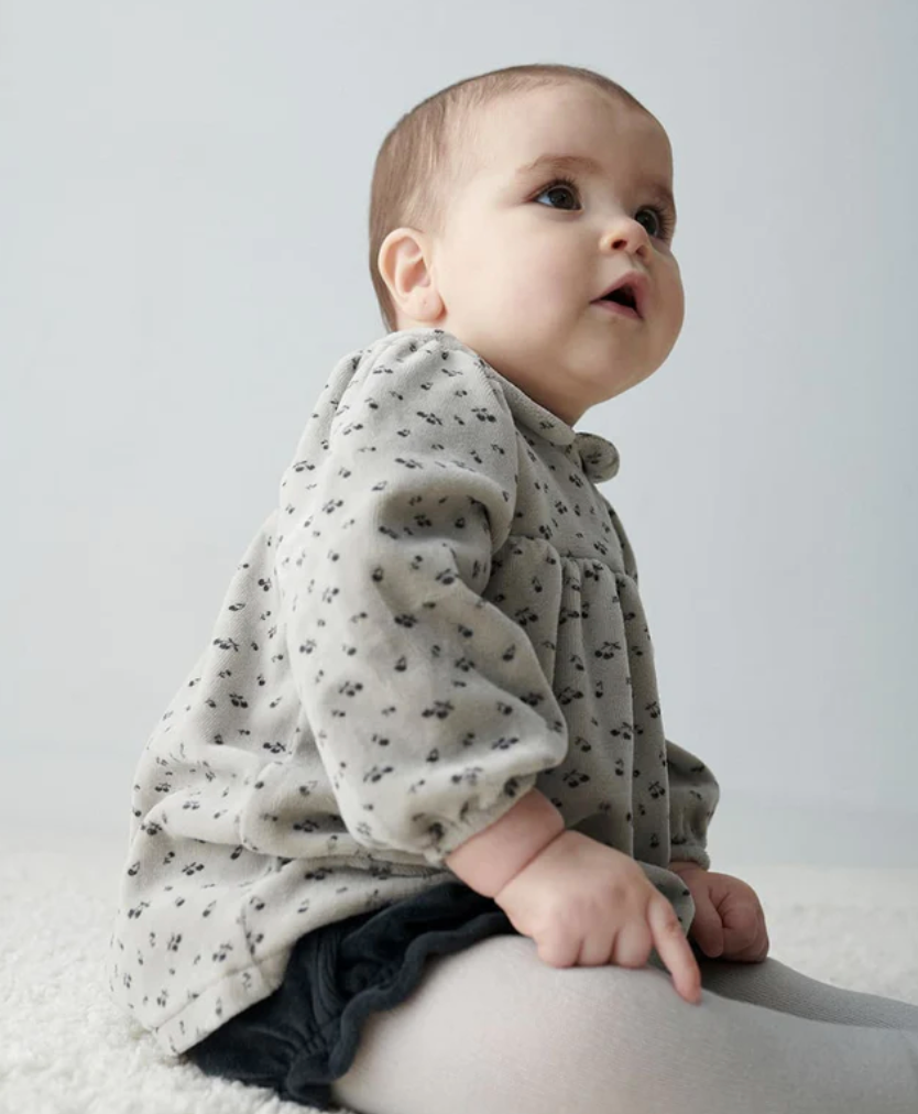 My Little Cozmo Azure Baby Bloomers - Dark Grey