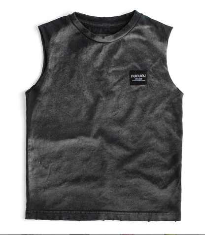 Nununu Brushed Sleeveless Shirt - Brushed Black