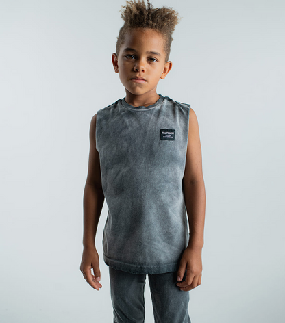 Nununu Brushed Sleeveless Shirt - Brushed Black