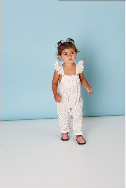 Tocoto Vintage Liberty Baby Floral Jumpsuit - Off-White