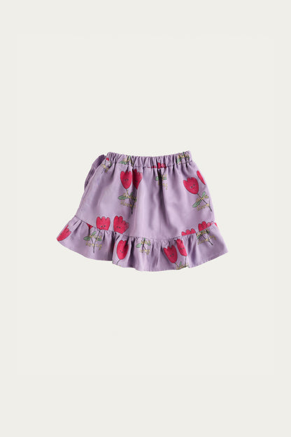 The Campamento Skirt - Purple Flower