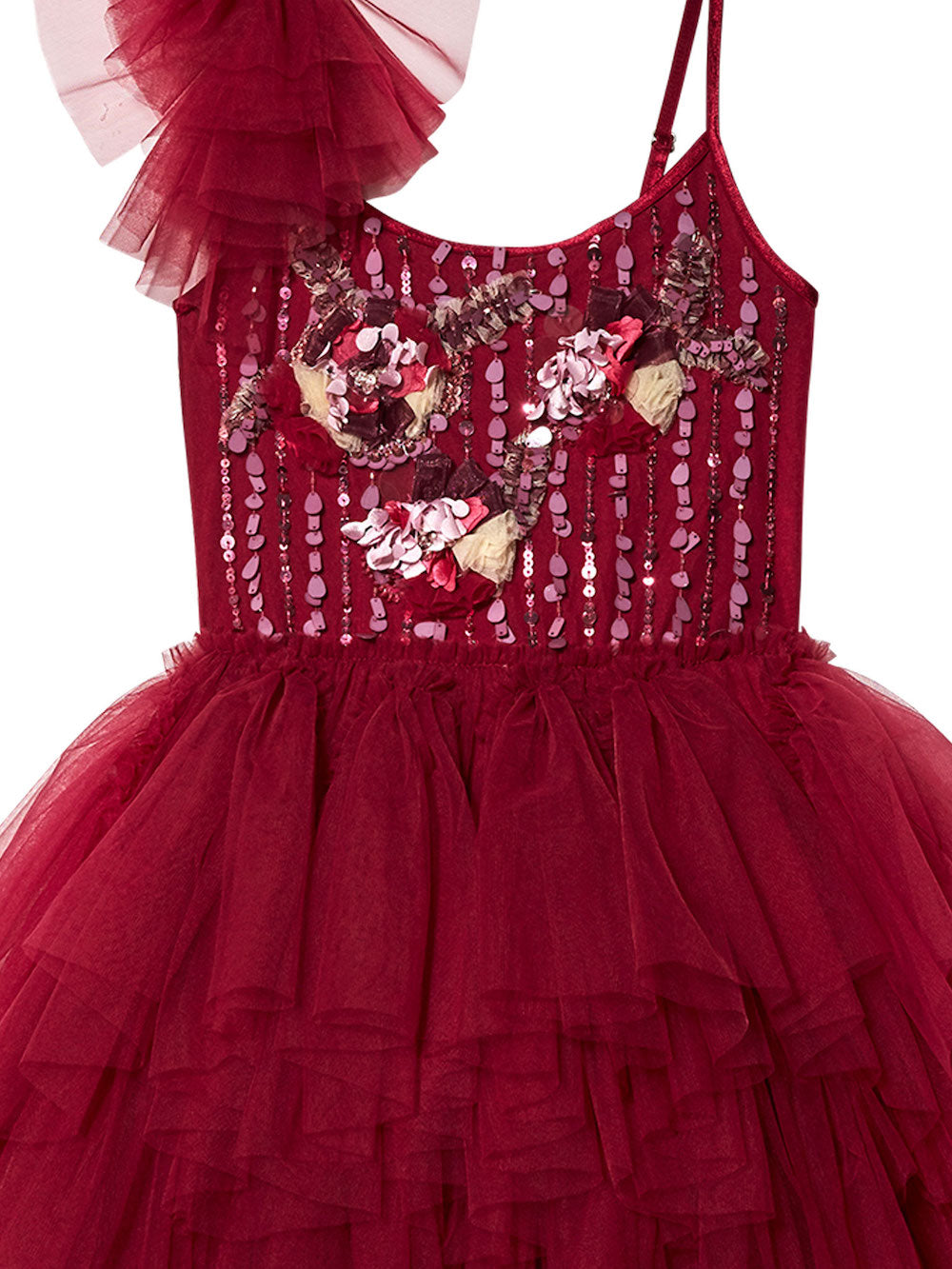 Tutu Du Monde Holiday Winterberry Tutu Dress - Crimson