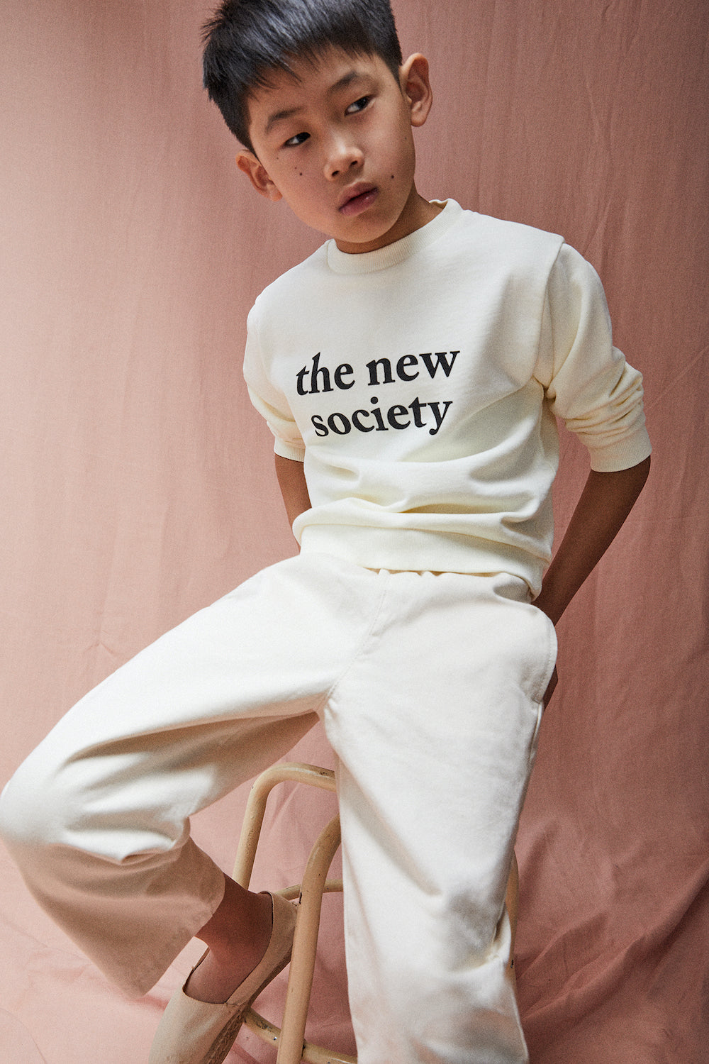 The New Society Basic Sweater - Off White