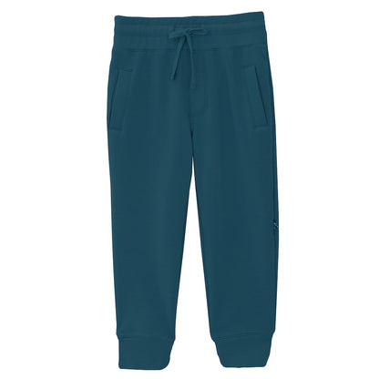 Kickee Pants Fleece Joggers - Peacock