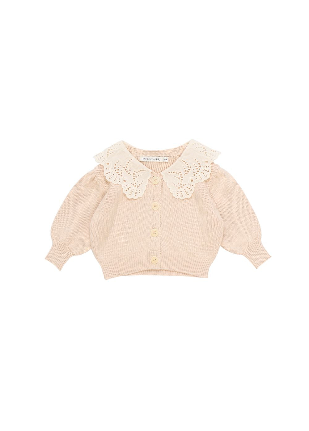 The New Society Venera Baby Cardigan - Nocce Di Cocco