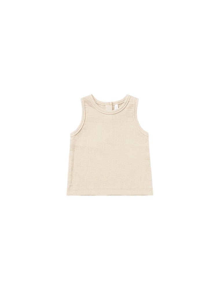 Quincy Mae Woven Tank - Natural