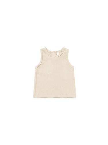 Quincy Mae Woven Tank - Natural