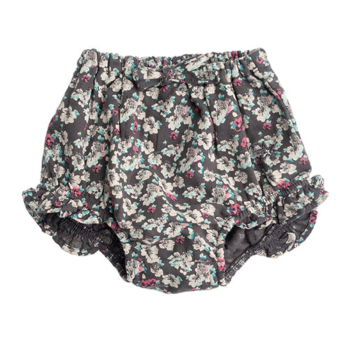 Tocoto Vintage Flower Print Coulotte - Dark Grey