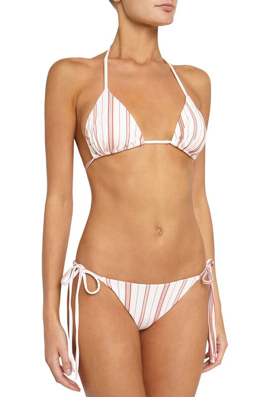 Eberjey Patio Stripes Mia Bikini Top - Fiesta